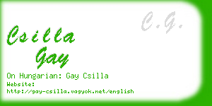 csilla gay business card